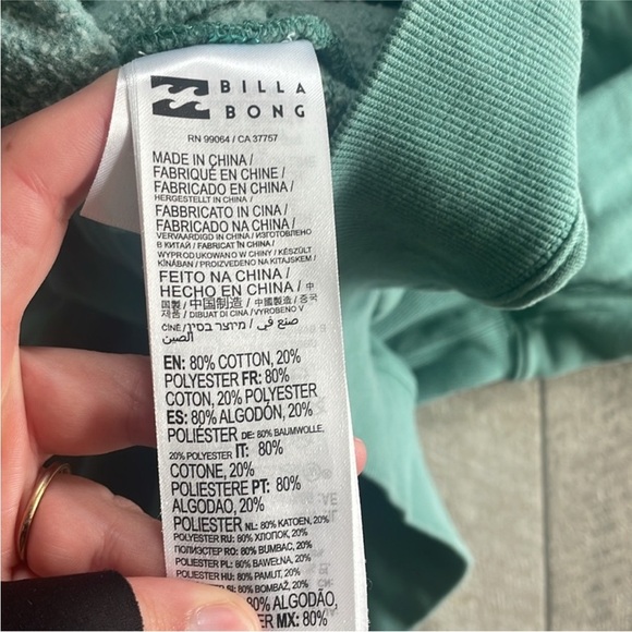 Billabong Adventure Division Halifax Blue Hoodie Size Large. - Picture 4 of 5